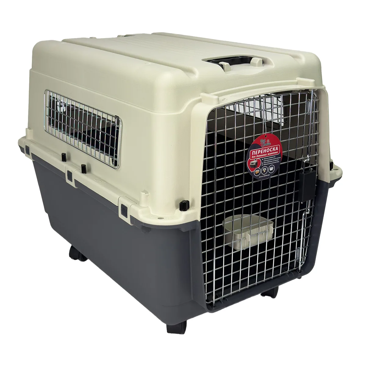 Переноска Departures Range 81 × 56 × 59 см для кошек и собак, с колёсами — PetChoice HC013D-L80