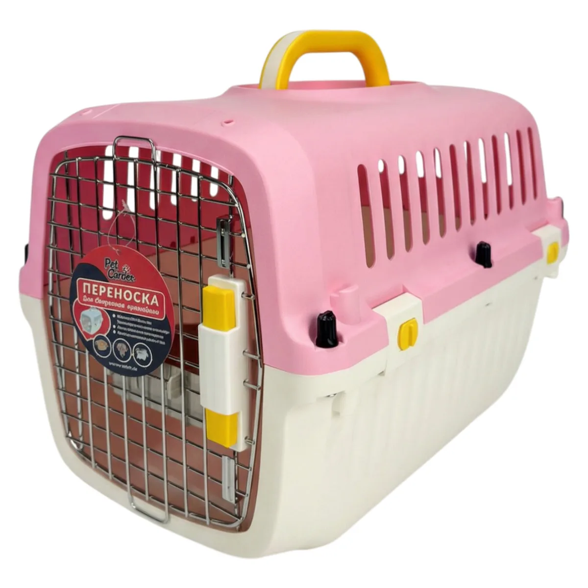 Переноска Transport 52 × 35 × 34 см, для кошек и собак, розовая — PetChoice HC040-L50P