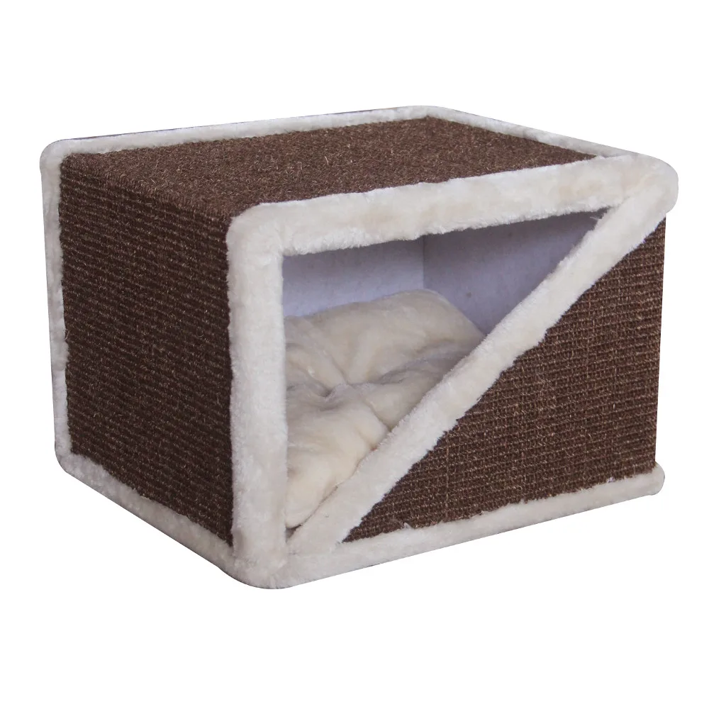 Когтеточка-домик 40 × 35 × 30 см, коричневый — PetChoice PS15