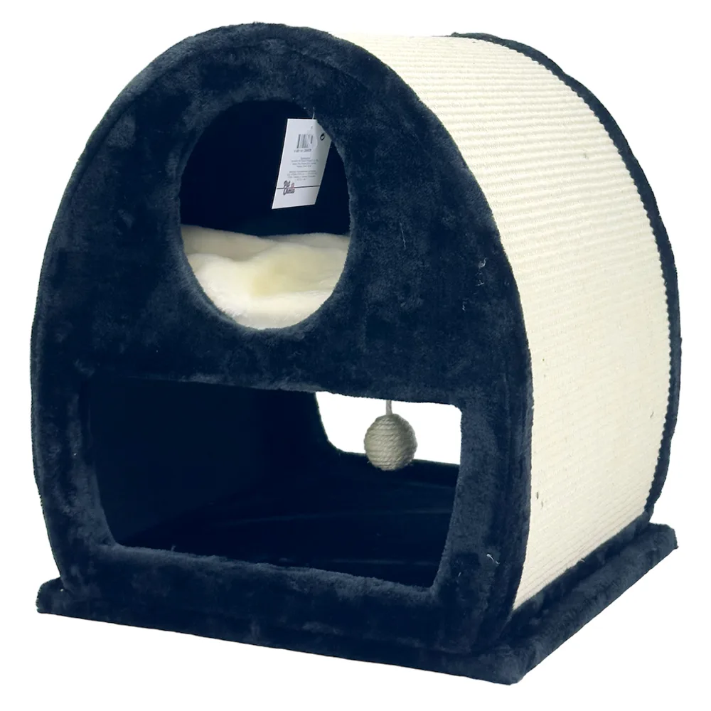 Когтеточка-домик 45 × 40 × 50 см, черный — PetChoice PS249-1