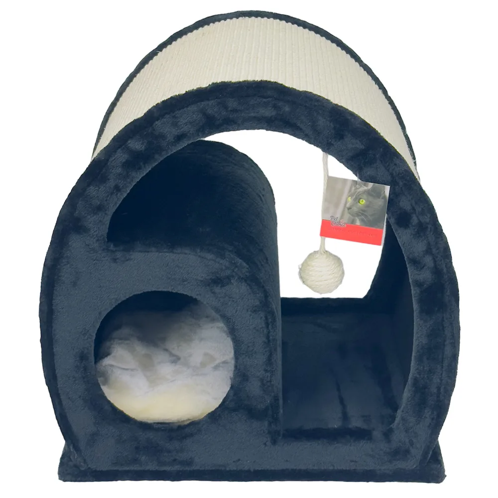 Когтеточка-домик 50 × 40 × 50 см, черный — PetChoice PS249-2