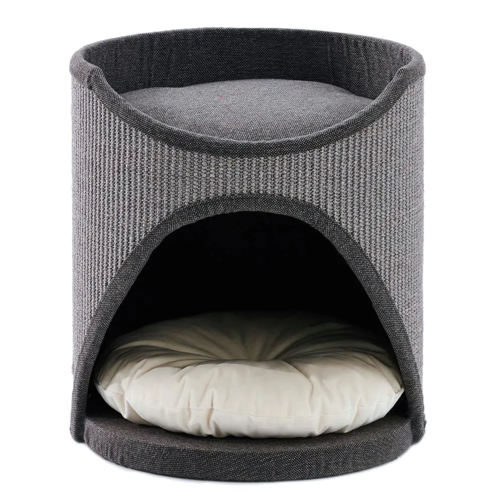 Когтеточка-домик 40 × 40 × 45 см, серый — PetChoice PS330-1