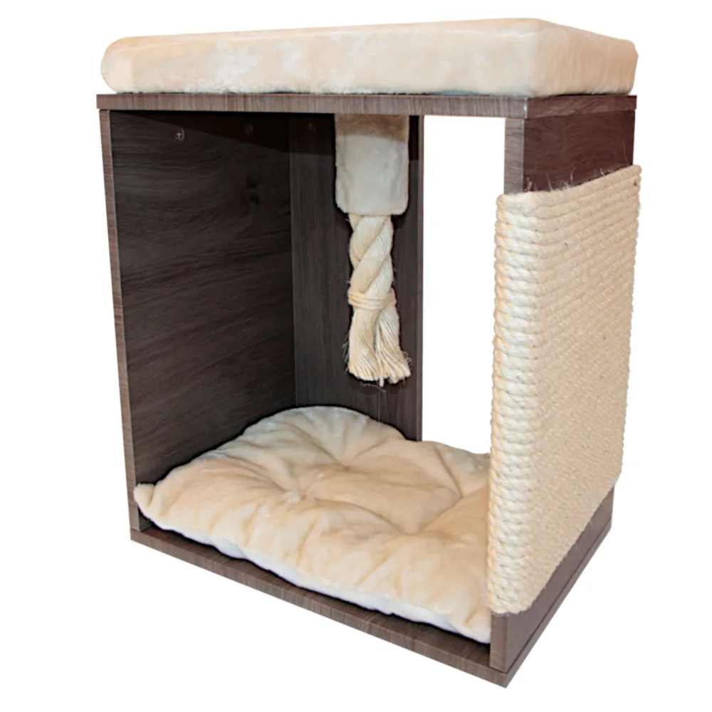 Когтеточка-пуфик 50 × 35 × 60 см, коричневый — PetChoice PS344