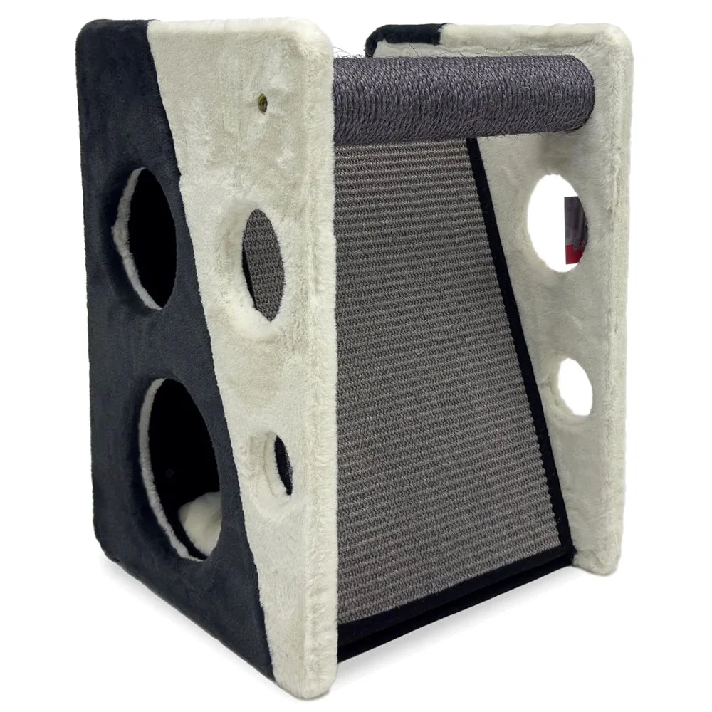 Когтеточка-домик 40 × 38 × 55 см, серый — PetChoice PS597