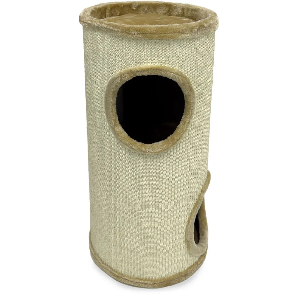 Когтеточка-домик 35 × 35 × 75 см, бежевый — PetChoice SBE1119-75sm