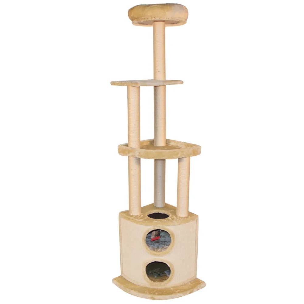 Когтеточка-комплекс 45 × 45 × 197 см, бежевый — PetChoice SBE1419