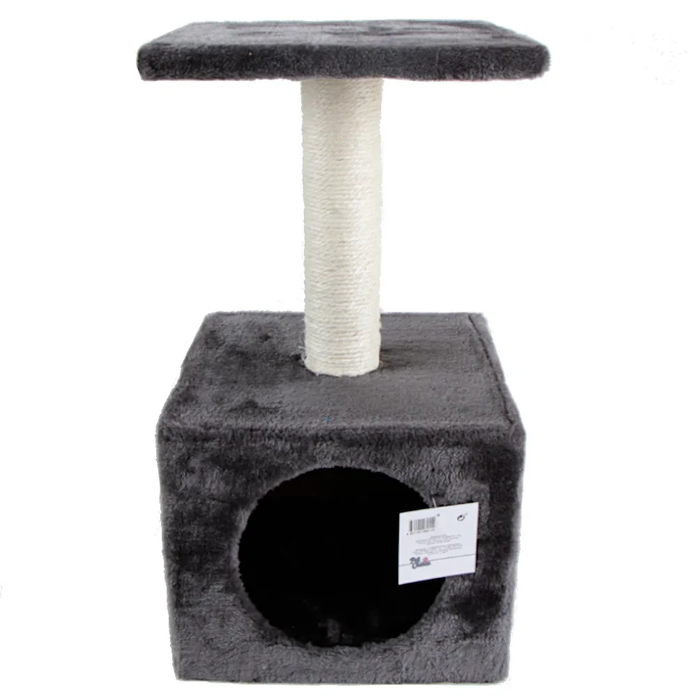 Когтеточка-домик 30 × 30 × 57 см, темно-серый — PetChoice SBE307-Dark_Grey